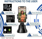 Robo 360 Rotation Smart AI Gimbal Live Video Record And Object Motion