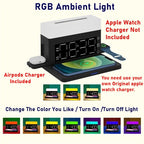 Wireless Charger For Iphone 13 12 11 XS Pro Night Light Alarm Clock