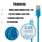2 Pack 10FT XL Charger Compatible for Iphone Cable